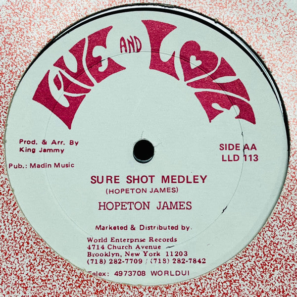 Nitty Gritty / Hopeton James : Letting Off Steam / Sure Shot Melody (12")