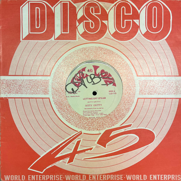 Nitty Gritty / Hopeton James : Letting Off Steam / Sure Shot Melody (12")