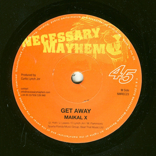 Million Stylez / Maikal X : Police In Helicopter / Get Away (7")