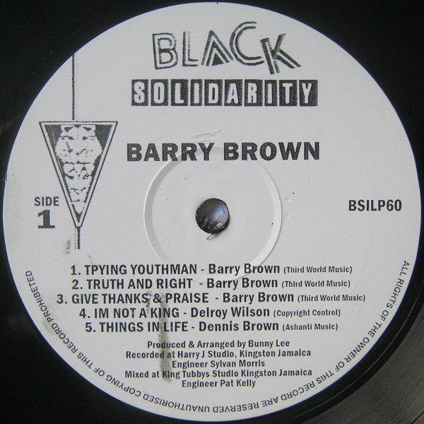 Barry Brown : Step It Up Youthman (LP, Album, RE)