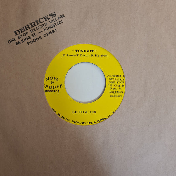 Keith & Tex : Tonight (7", RE, RP)