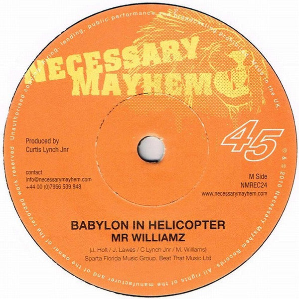 Joggo / Mr Williamz : Don't Stop The Music / Babylon In Helicopter (7")
