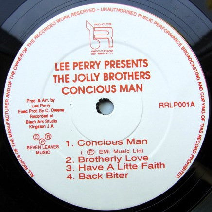 Lee Perry Presents The Jolly Brothers : Concious Man (LP, Album)