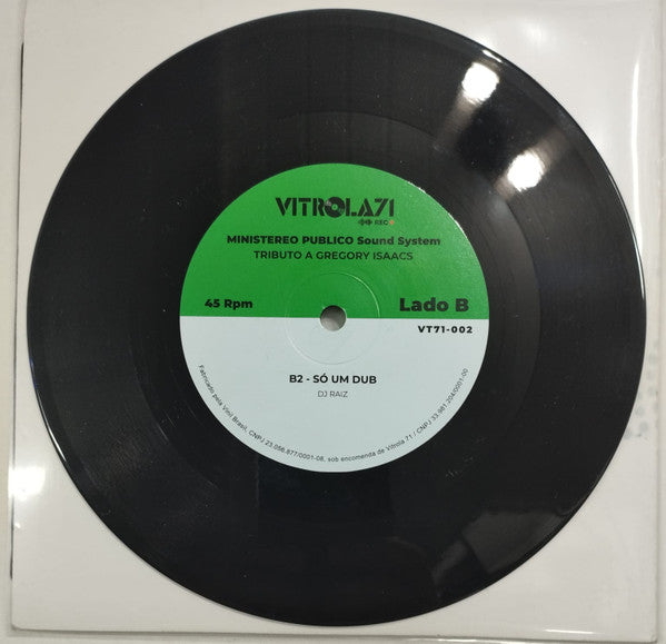 Ministereo Publico Sound System : Tributo A Gregory Isaacs (7", Single)