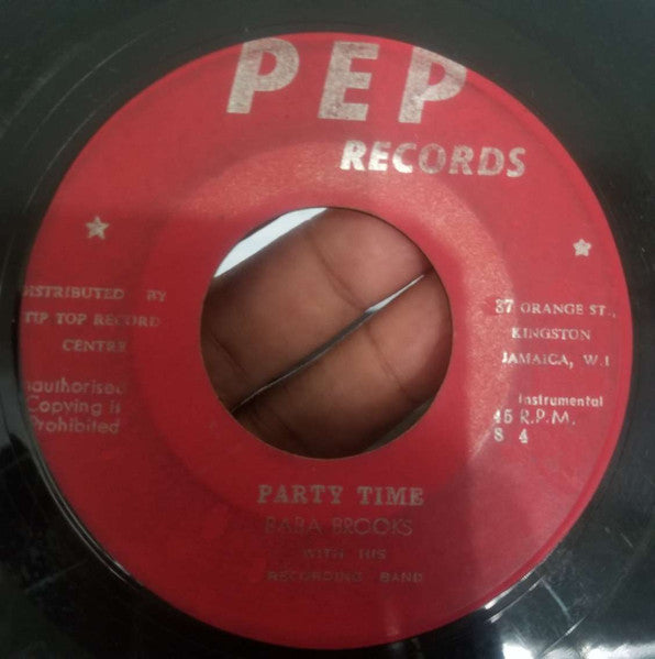 Aston & Yen / Baba Brooks And His Recording Band* : Skilamy / Party Time (7", Single, Yel)