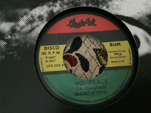 Meditation* : No Peace (7", RE)