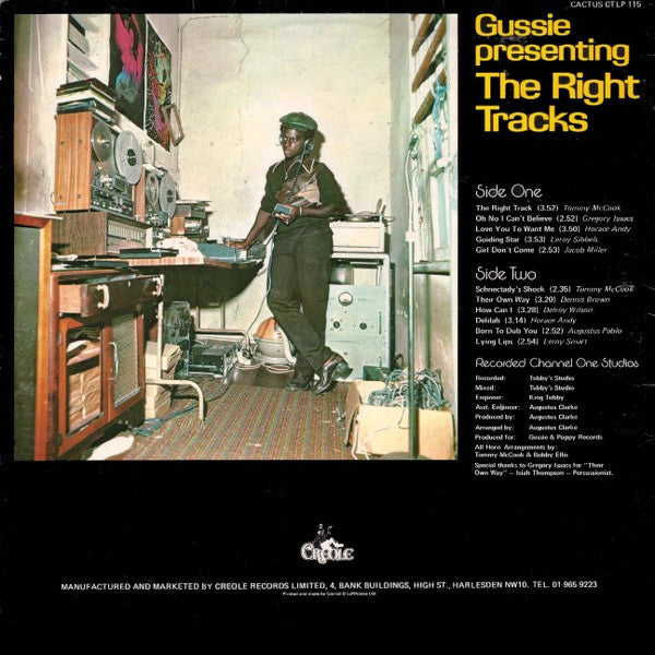 Various : Gussie Presenting The Right Tracks (LP, Comp)