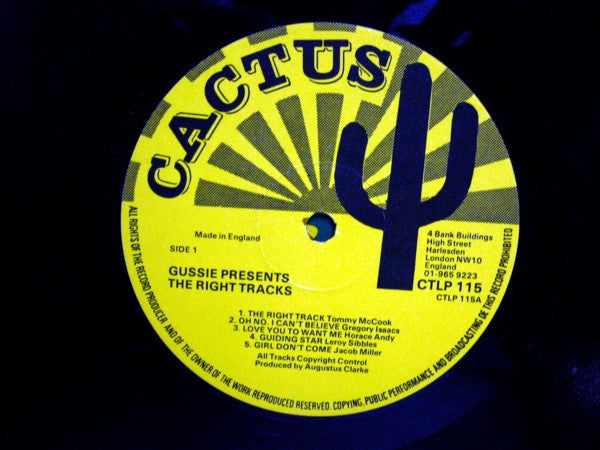 Various : Gussie Presenting The Right Tracks (LP, Comp)