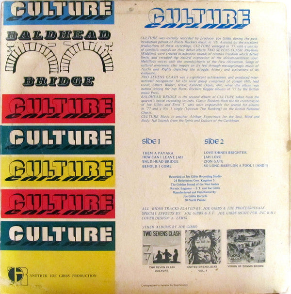Culture : Baldhead Bridge (LP, Album)
