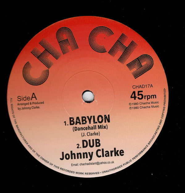 Johnny Clarke / Earth And Stone : Babylon / False Ruler (12")