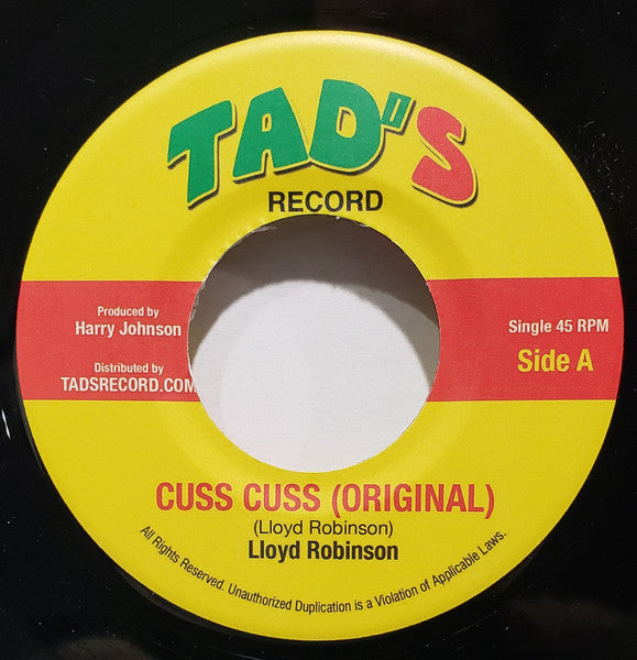 Lloyd Robinson, King Tubby : Cuss Cuss (7", RE)