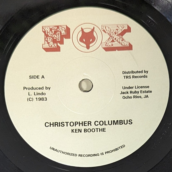 Ken Boothe : Christopher Columbus (7", RE)