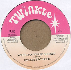 Twinkle Brothers : Youthman You're Blessed (7")