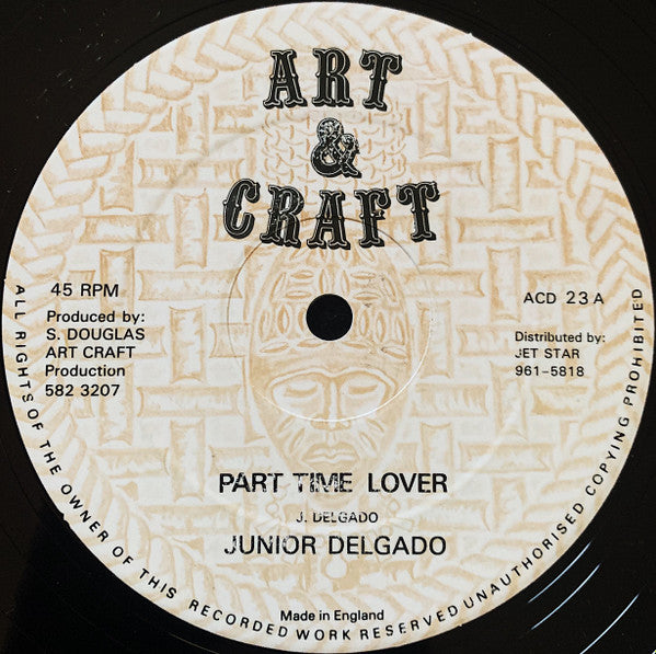 Junior Delgado : Part Time Lover (12")