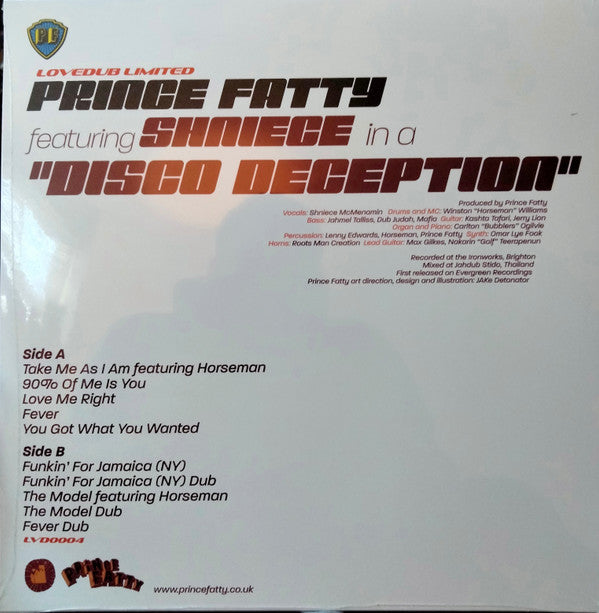 Prince Fatty Featuring Shniece McMenamin : Disco Deception (LP, Album, RE)