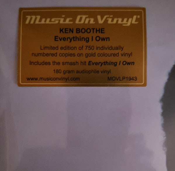 Ken Boothe : Everything I Own (LP, Album, Ltd, Num, RE, Gol)