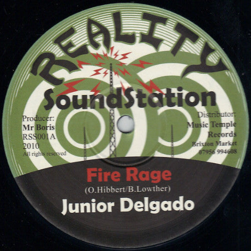 Junior Delgado : Fire Rage (12")