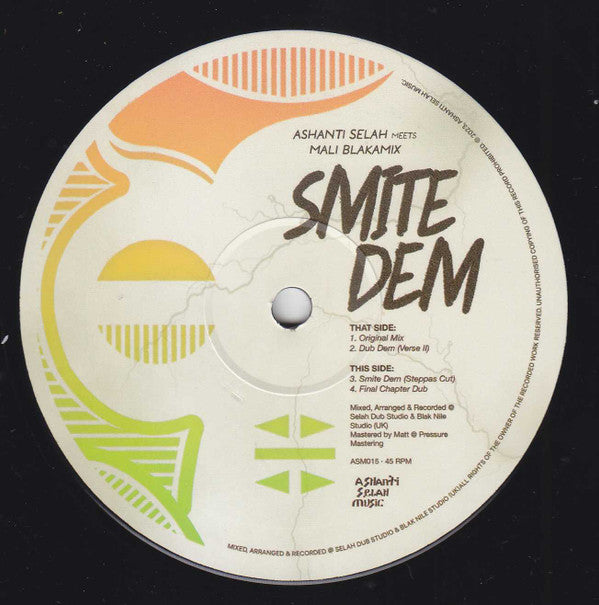 Ashanti Selah, Mali Blakamix : smite dem (12", Maxi)