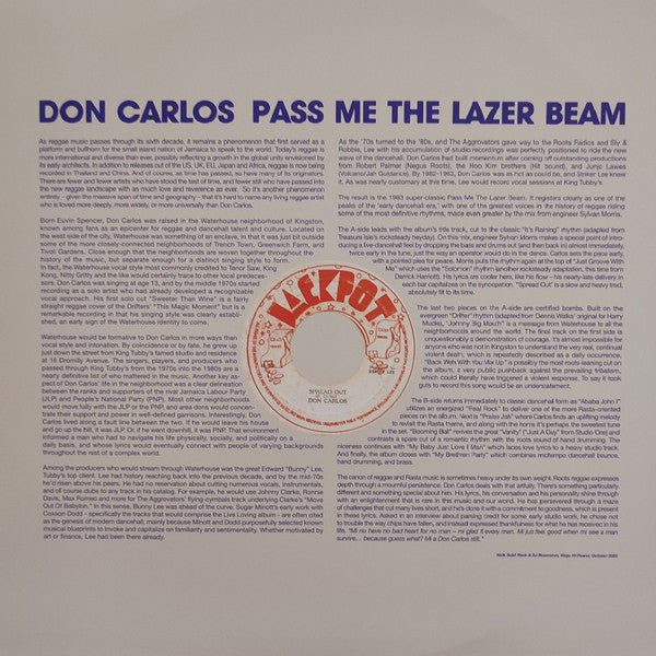 Don Carlos (2) : Pass Me The Lazer Beam (LP, RSD, RE)