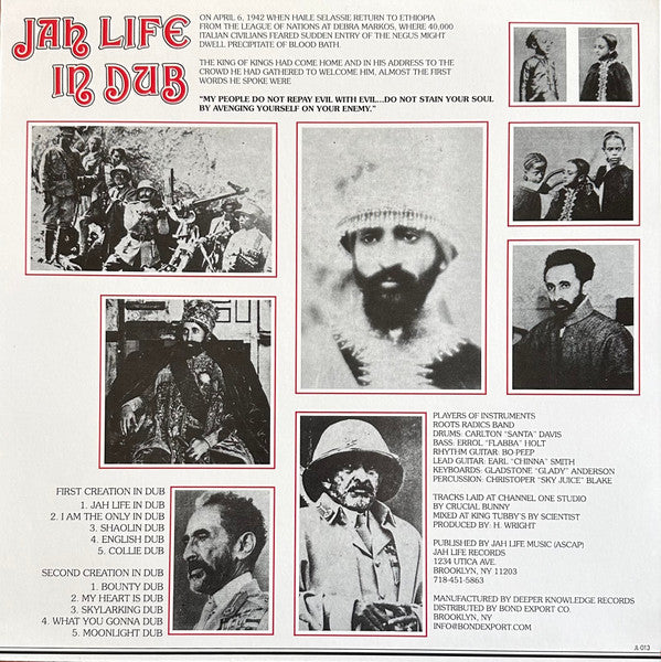 Scientist : Jah Life In Dub (LP, Album, RP)