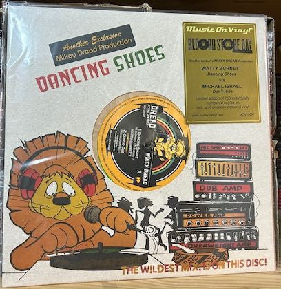 Mikey Dread / Watty Burnett / Michael Israel : Dancing Shoes / Don't Hide (10", RSD, Ltd, Num, Gre)