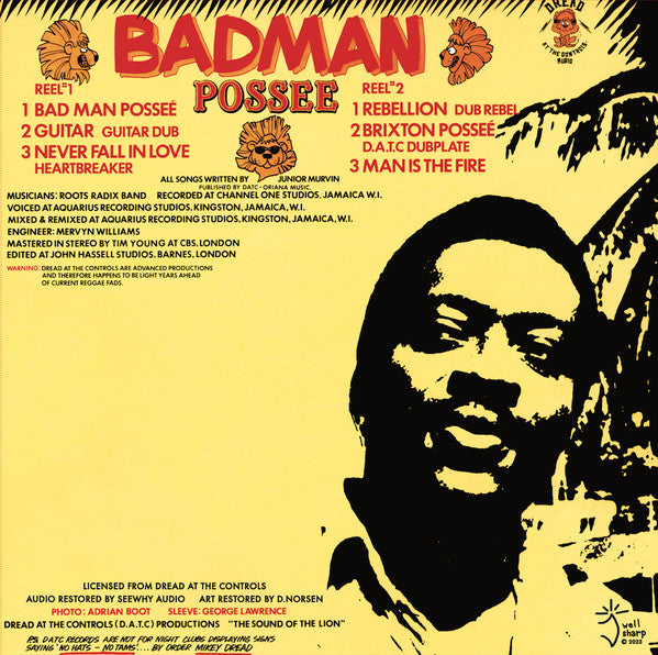 Junior Murvin : Bad Man Possee (LP, Album, RM)