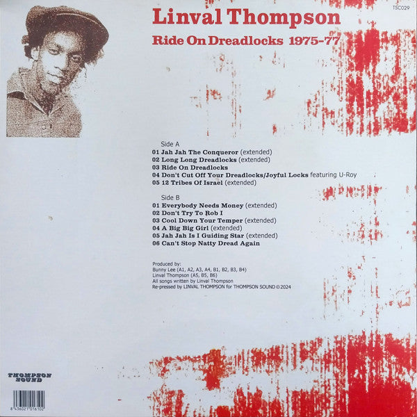 Linval Thompson : Ride On Dreadlocks 1975-77 (LP)