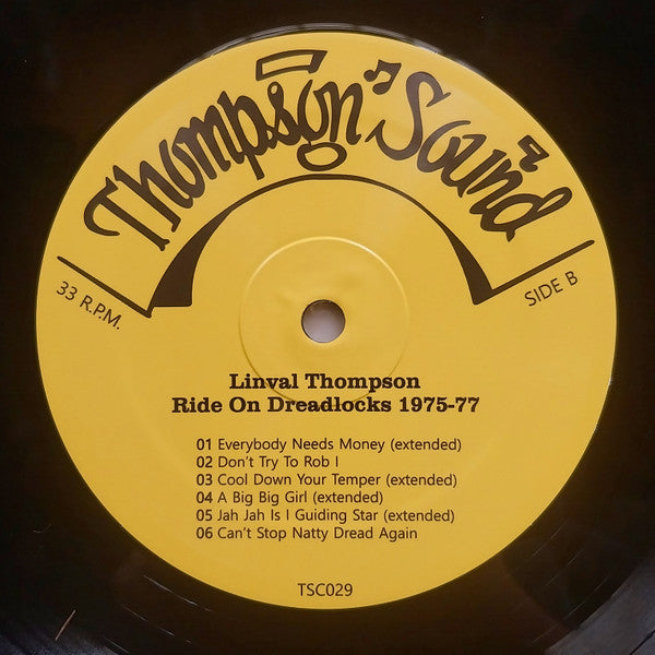 Linval Thompson : Ride On Dreadlocks 1975-77 (LP)