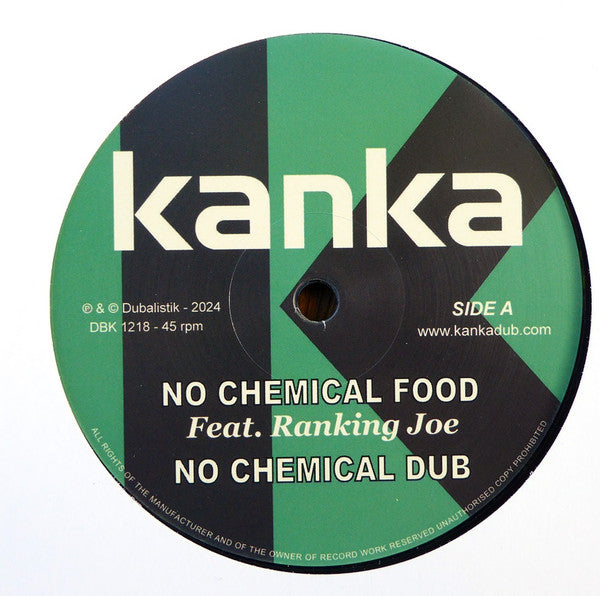 Ranking Joe, Kanka, David Cairol : No Chemical Food (12")