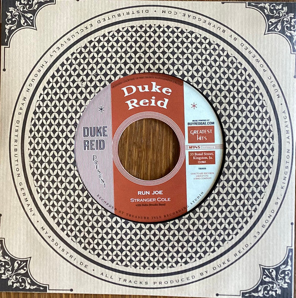 Bongo Man Byfield / Tommy McCook & The Supersonics, Stranger Cole, The Baba Brooks Band : Bongo Man / Run Joe (7", RE)