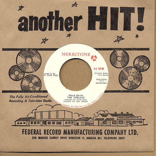 The Zodiacs (5) / Merritone Singers* : Walk On By / House Upon The Hill (7", Single)