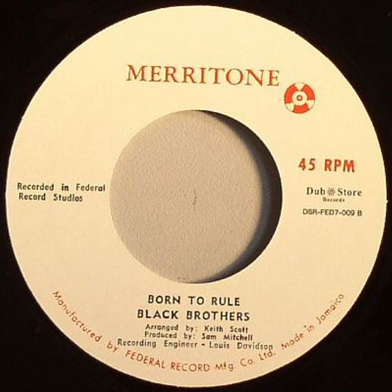 Roland Alphonso / Black Brothers : Sai Pan / Born To Rule (7", Single)