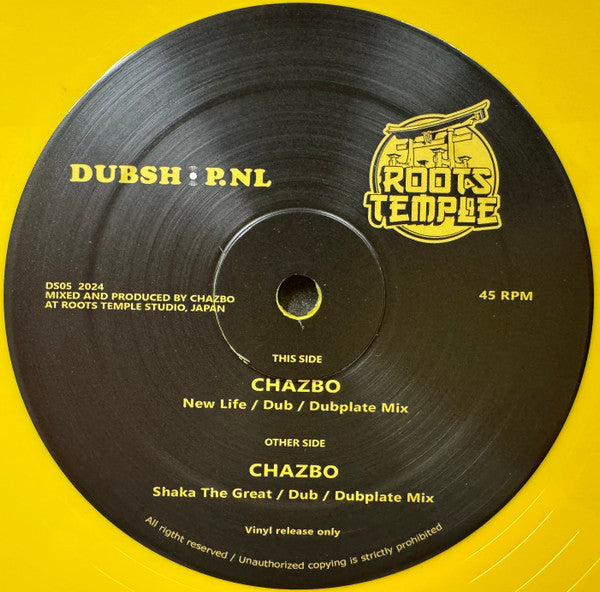 Chazbo : New Life / Shaka The Great (12", Maxi, Yel)