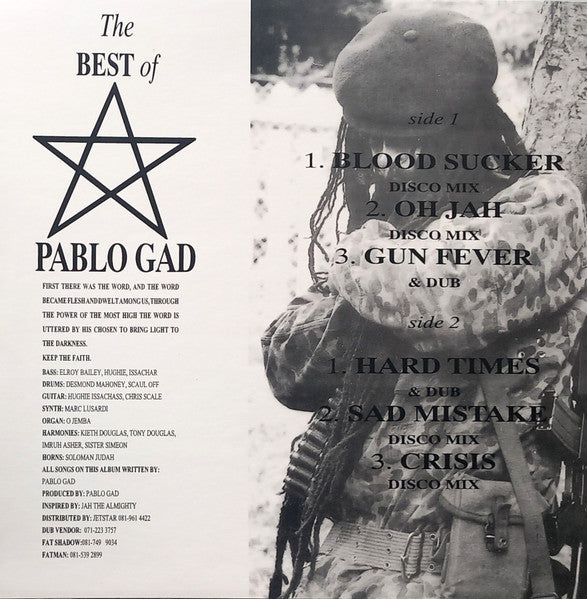 Pablo Gad : The Best Of Pablo Gad (LP, Comp, RE)