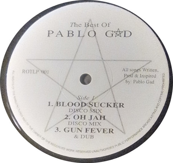 Pablo Gad : The Best Of Pablo Gad (LP, Comp, RE)