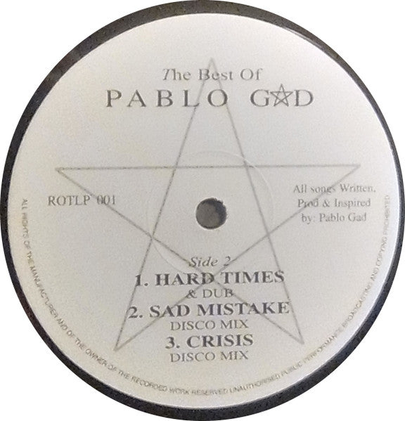 Pablo Gad : The Best Of Pablo Gad (LP, Comp, RE)