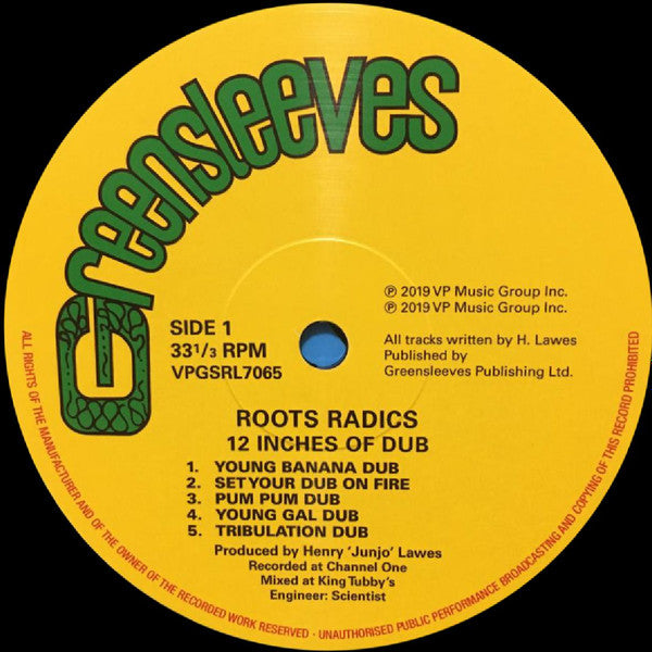 Roots Radics* : 12 Inches Of Dub (LP, RP)