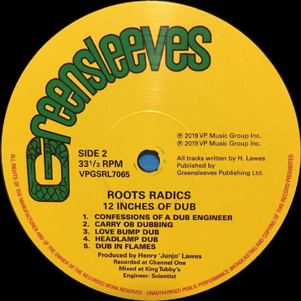 Roots Radics* : 12 Inches Of Dub (LP, RP)