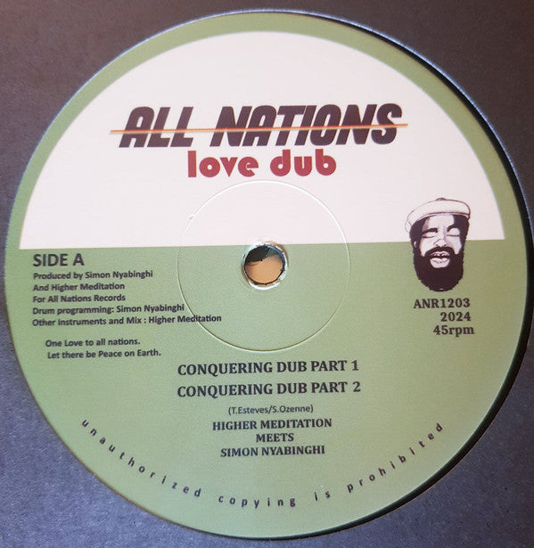 Simon Nyabinghi ,meets Higher Meditation : Conquering Dub /  (12", Ltd)