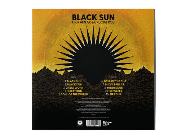 Fikir Amlak, Crucial Rob : Black Sun (LP)