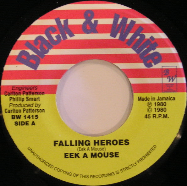Eek-A-Mouse : Falling Heroes (7", RE)