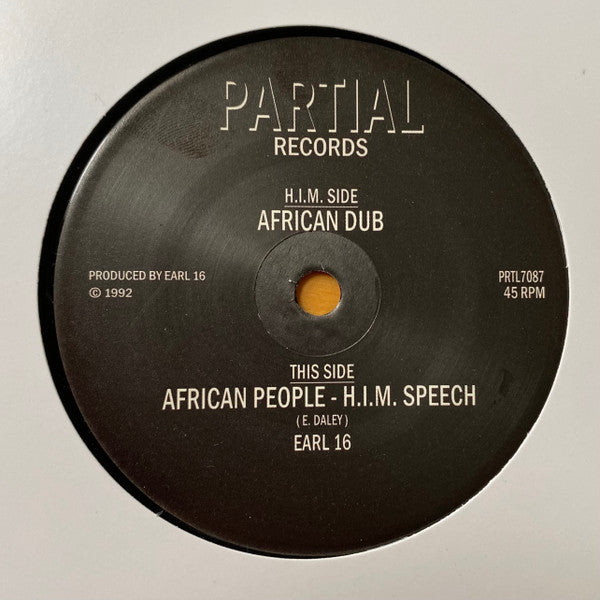 Earl Sixteen : African People - H.I.M Speech (7")