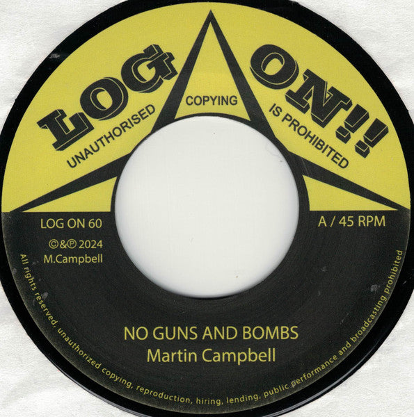 Martin Campbell : No Guns And Bombs (7", Ltd)