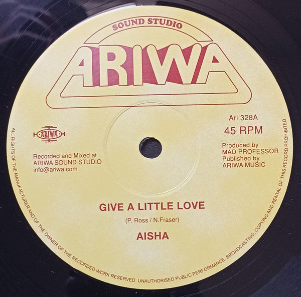 Aisha / Jah Shaka / Norman Twinkle* / Mad Professor : Give A Little Love / African Message Dub (12")