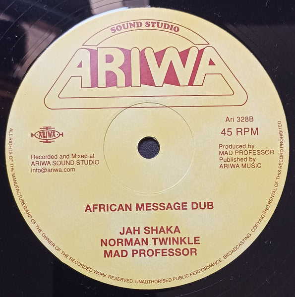 Aisha / Jah Shaka / Norman Twinkle* / Mad Professor : Give A Little Love / African Message Dub (12")