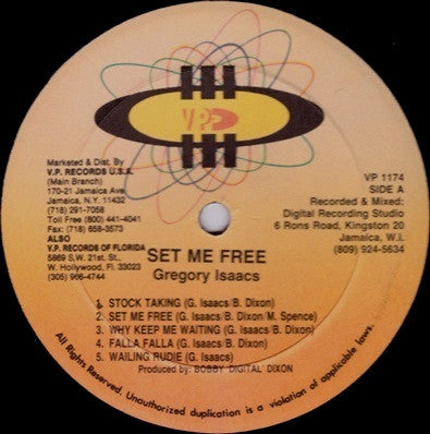 Gregory Isaacs : Set Me Free (LP, Album)