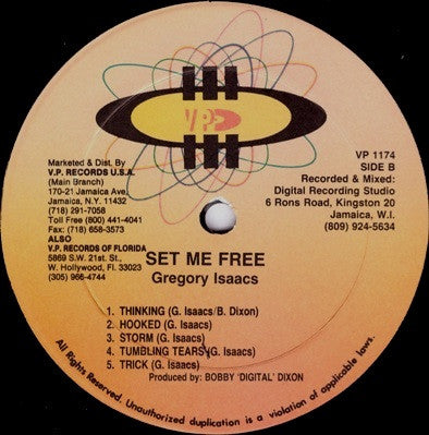 Gregory Isaacs : Set Me Free (LP, Album)