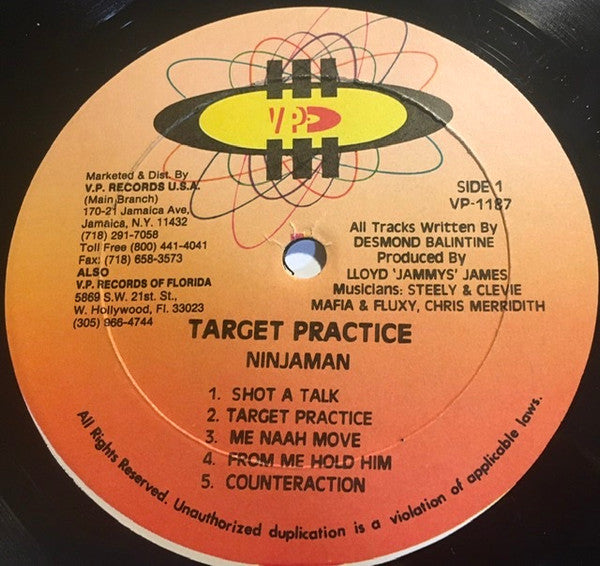 Ninjaman : Target Practice (LP, Album)