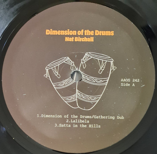 Nat Birchall : Dimension Of The Drums - Roots Reggae Instrumentals (LP, Album)