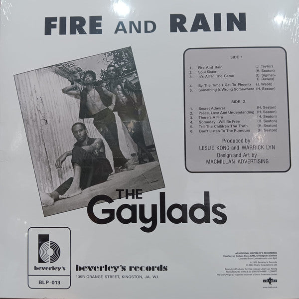 The Gaylads : Fire And Rain (LP, Album)